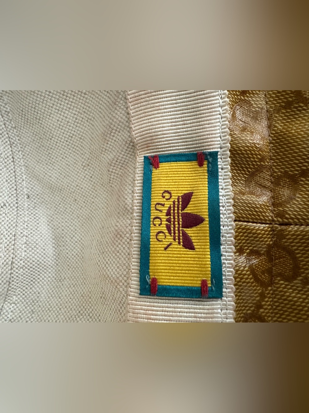 Gucci x Adidas Unisex GG Monogram Coated Canvas Bucket Hat M 58 - Picture 8 of 10